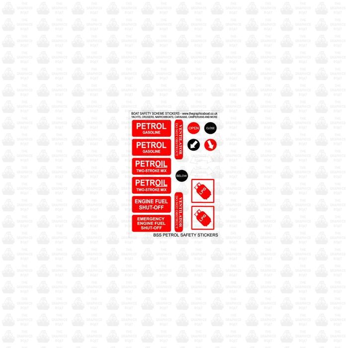 BSS BOAT SAFETY SCHEME PETROL STICKER DECALS