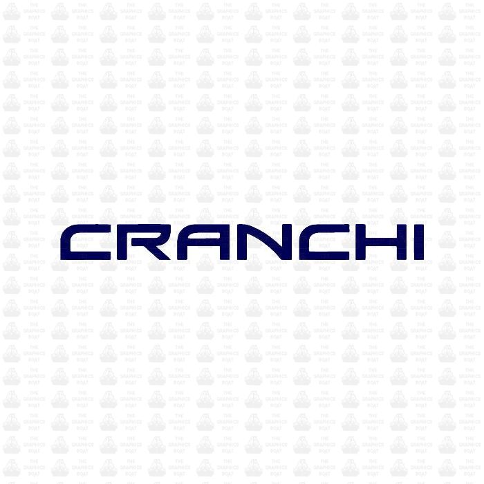 Cranchi Crab Lettering Logo Sticker