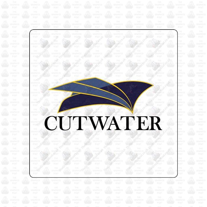 Cutwater Boats Logo Lettering Sticker Decal