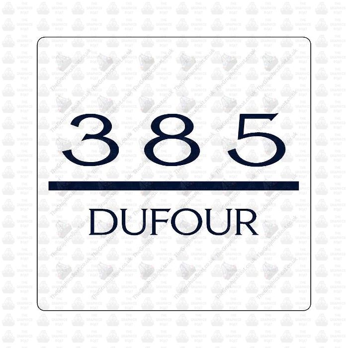 DUFOUR 385 sticker decal graphics