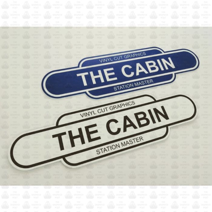 Personalised Rail Totem Name Plate - ENGRAVED
