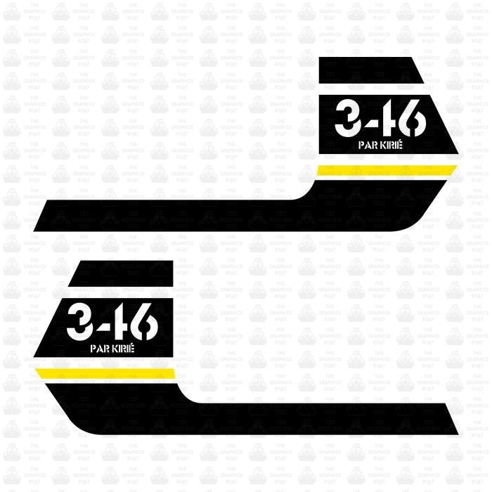 Feeling 346 Par Kirie Roof Sticker pair
