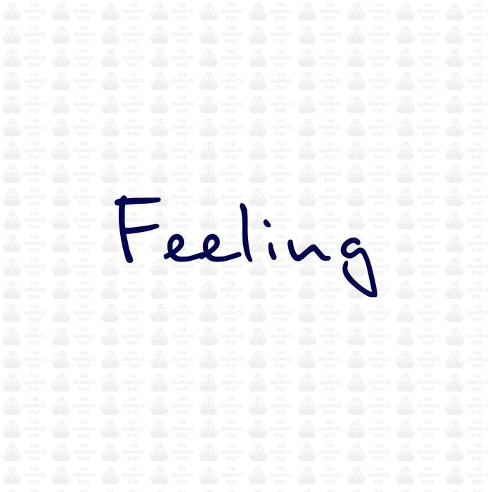 Feeling Lettering Sticker Decal
