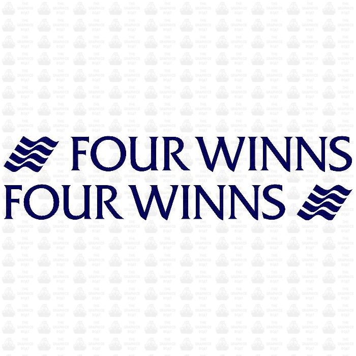 Four Winns Lettering Logo Sticker (Pair)