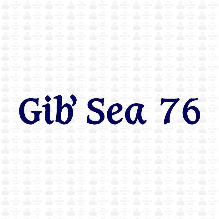 Gib'Sea 76 Decal