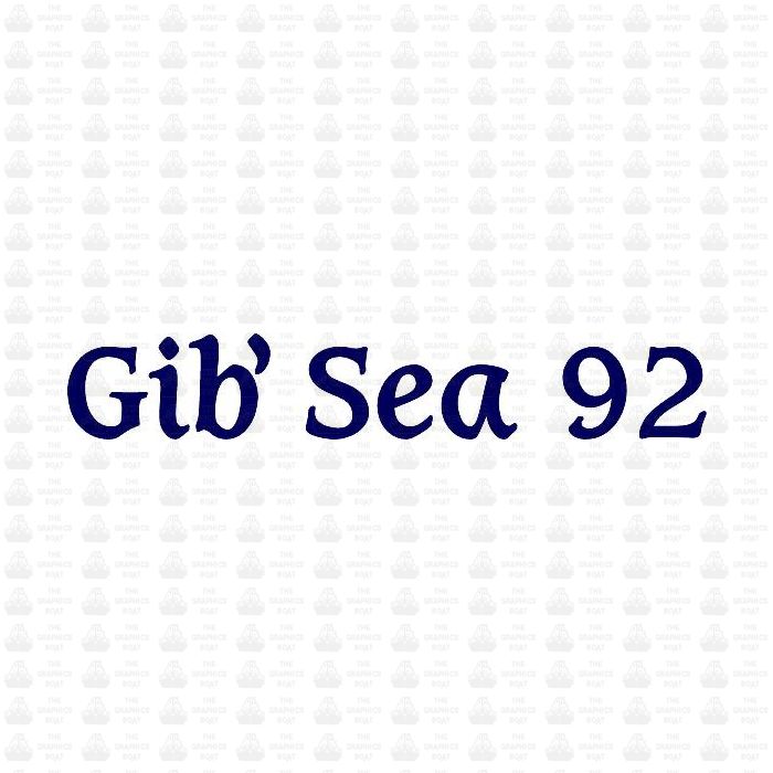 Gib'Sea 92 Decal