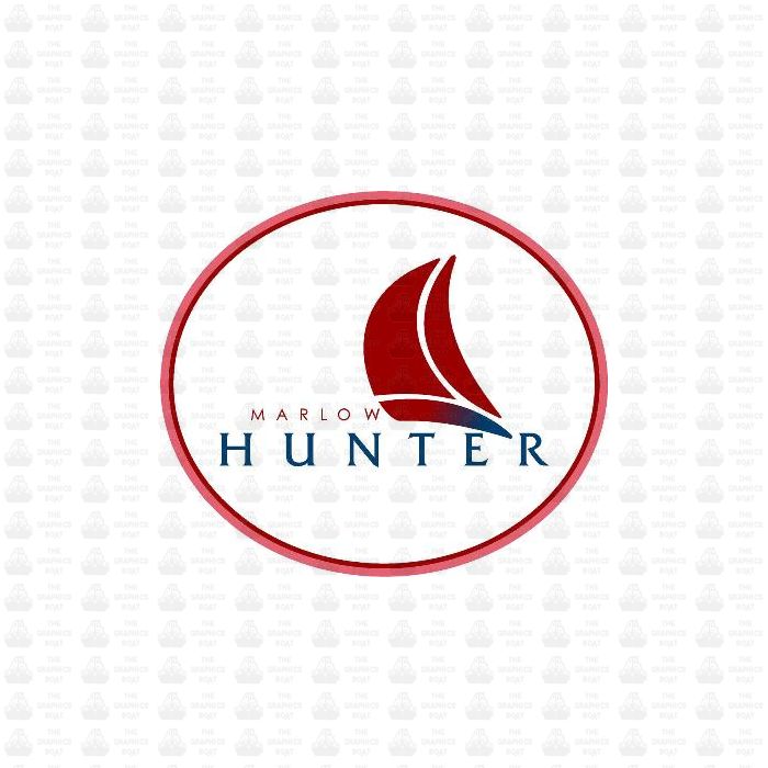 Hunter Marlow Oval Decal Sticker