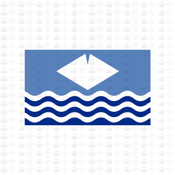 Isle of Wight Flag Sticker