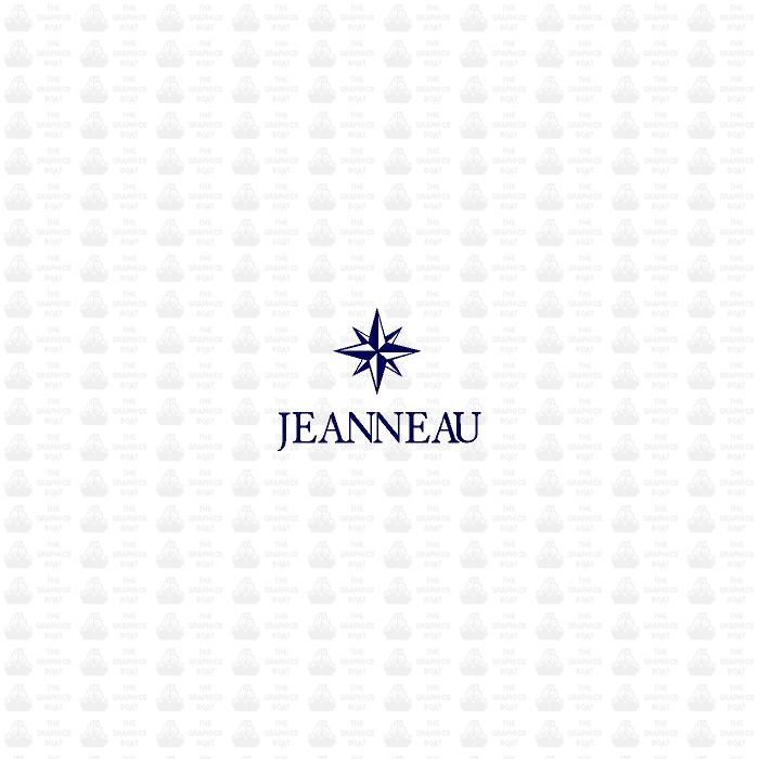 Jeanneau Rose Lettering Sticker