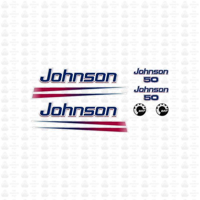 Johnson 50 Outboard Sticker Set