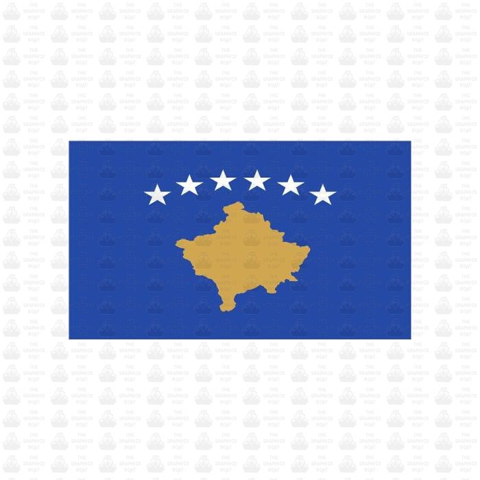 Kosovo Country Flag Sticker
