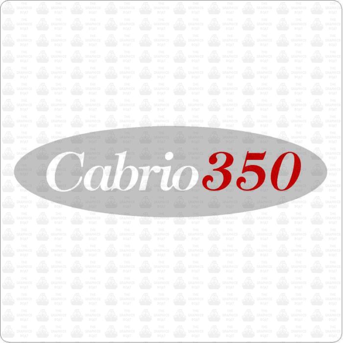 Larson Cabrio 350 Oval Sticker