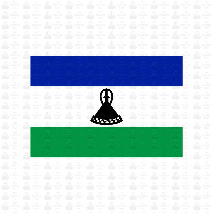 Lesotho Flag Sticker