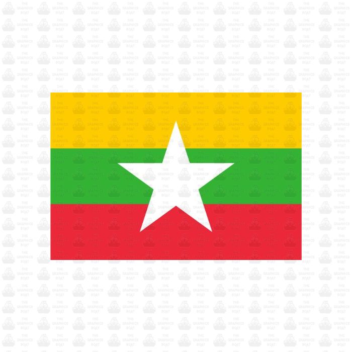 Myanmar Flag Sticker