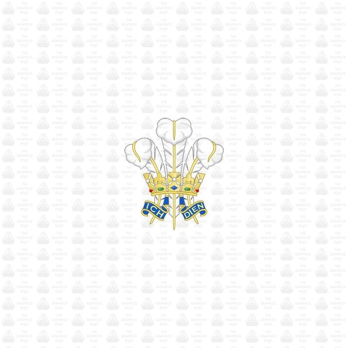 Prince Of Wales Feathers Sticker