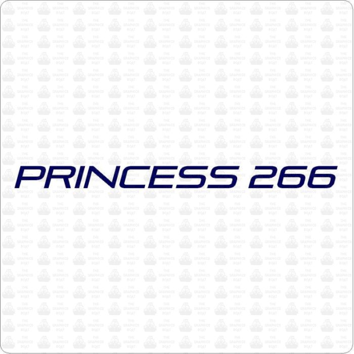 Princess Boats 266 Decals Sticker