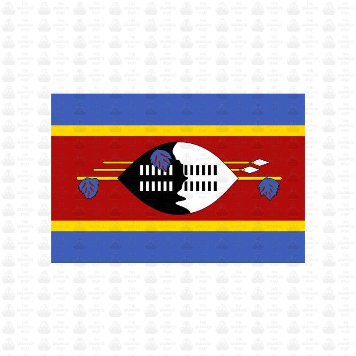 Swaziland Flag Sticker