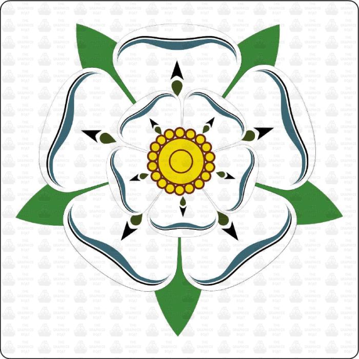 Yorkshire Rose Sticker