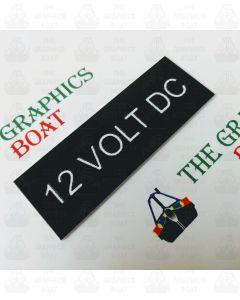 Engraved 12VDC Sign