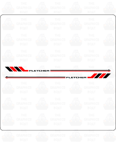 1989 Fletcher Arrowstreak Side Sticker Decals (Pair)
