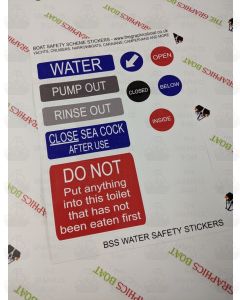 BSS Water - Boat Safety Scheme safety stickers