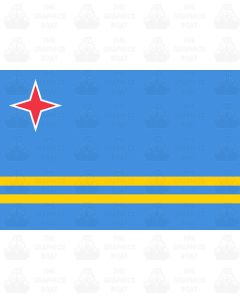 Aruba flag sticker 