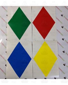 Individual Cut Vinyl Diamonds (set of 4)