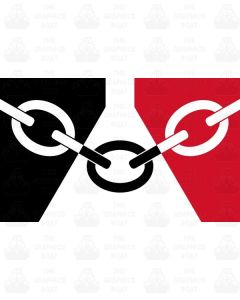 Black Country flag sticker