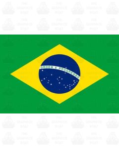 Brazil flag sticker 