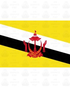 Brunei flag sticker 