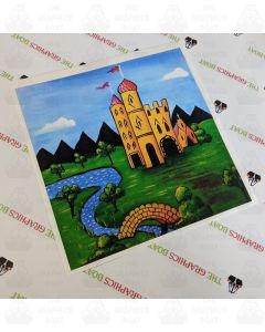 Traditional Canal Boat Castle  Scene Sticker 2