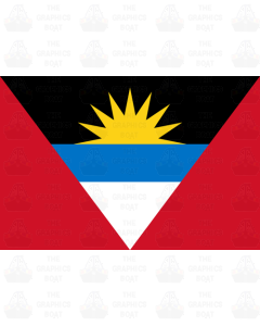 Antigua flag stickers 