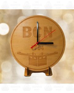 BCN Canal Engraved Clock