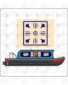 Canal Boat Door Decals