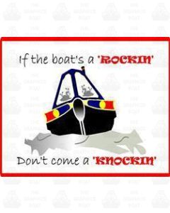 Funny If The Boats A Rockin Sticker