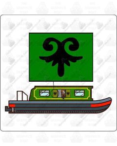 Canal Boat Decoration - Book End Stickers