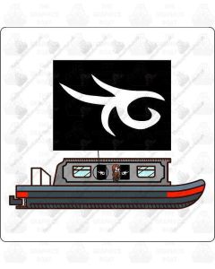 Canal Boat Decoration - Book End Stickers