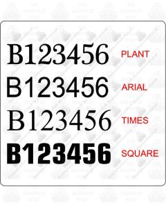 Bridgewater Canal Number Stickers