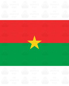 Burkino faso flag sticker