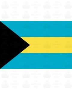 Bahamas flag sticker 