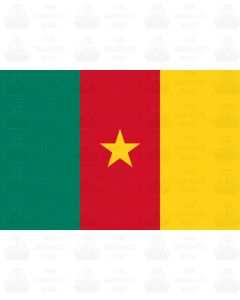 Cameroon flag sticker 
