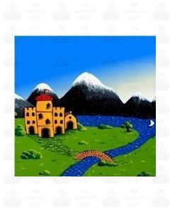 Traditional Canal Boat Castle  Scene 3