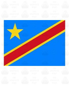 DR Congo Flag Sticker