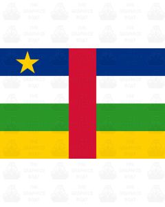 Central African Republic flag sticker 