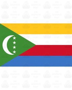 Comoros flag sticker