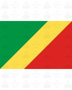 Congo flag sticker 