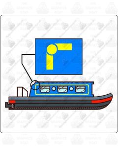 Coach Line Corners - Design 7 Self Adhesive Sticker (Single)