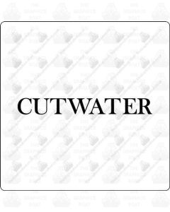 Cutwater Boats Lettering Sticker Decal