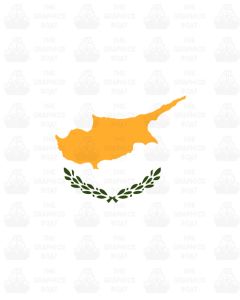 Cyprus flag sticker 