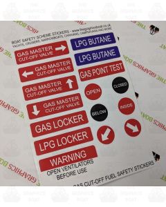 Bss gas stickers 